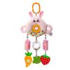 Stroller Toy 0-1 Year Old Bed Hanging Turn Bead Doll Baby Bed Bell Plush Rattle (H168190-3B Rabbit)