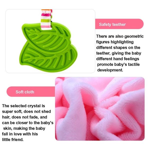 Stroller Toy 0-1 Year Old Bed Hanging Turn Bead Doll Baby Bed Bell Plush Rattle (H168190-3B Rabbit) - Image 5