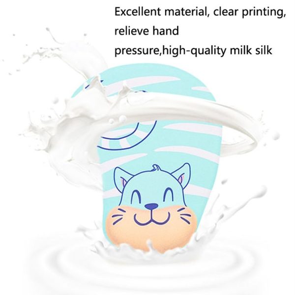 2 PCS Silicone Comfortable Padded Non-Slip Hand Rest Wristband Mouse Pad, Colour: Chocolate Cat - Image 7