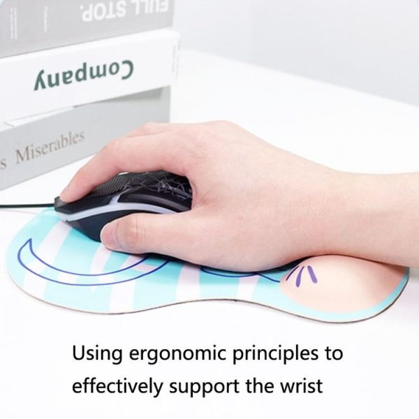2 PCS Silicone Comfortable Padded Non-Slip Hand Rest Wristband Mouse Pad, Colour: Red Bear - Image 5