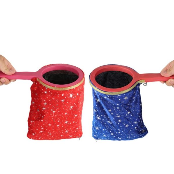 2 PCS Magic Tricks Change Bag Beginner Magician Prop Magic Universal Bag (Blue Star) - Image 2