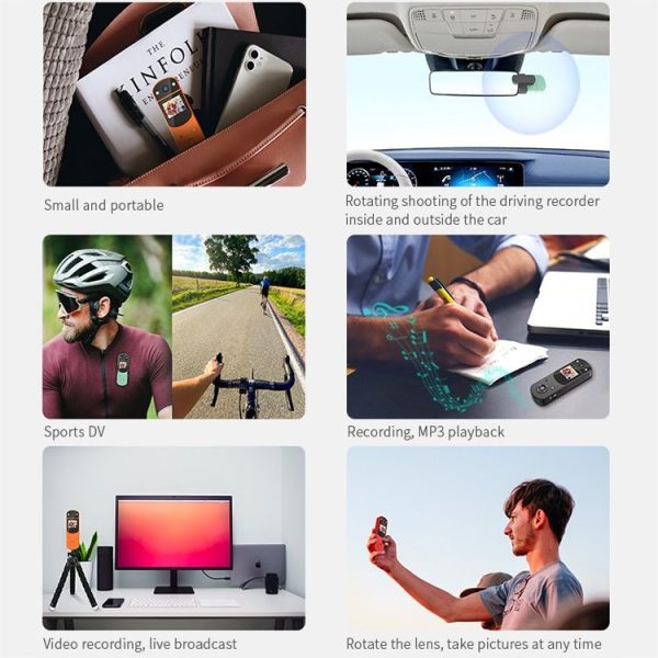 D2 HD 1080P Multi-Function Digital Video Camera Sports DV Camera Live Computer Camera Recorder (Red) - Image 7
