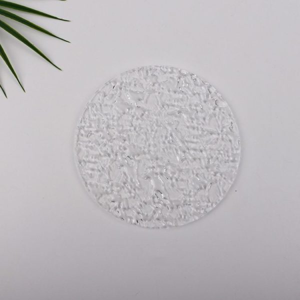Round Diameter 15cm Acrylic Texture Background Board Photo Props Decorative Geometric Ornaments (Water Ripple) - Image 2