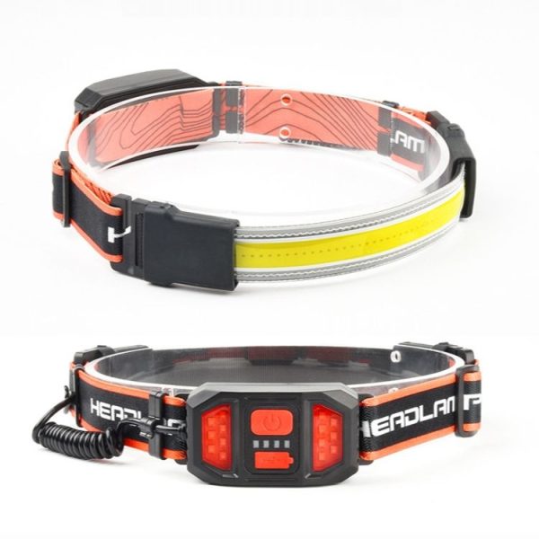 Large Flush COB Headlight Outdoor Camping SMD Headlight, Style: Rechargeable - Image 2