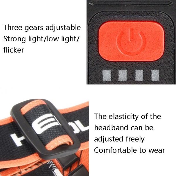 Large Flush COB Headlight Outdoor Camping SMD Headlight, Style: Rechargeable - Image 6