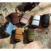 Ultra-Small Mini TN Hand Account Book Leather Notebook Portable Travel Diary (Crazy Horse Skin Ink Green) - Image 2