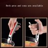 Kitchen 304 Stainless Steel Inlaid Rubber Non-Slip Anti-Scald Dish Holder And Tray Lifter (Black) - Image 5