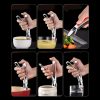 Kitchen 304 Stainless Steel Inlaid Rubber Non-Slip Anti-Scald Dish Holder And Tray Lifter (Black) - Image 7