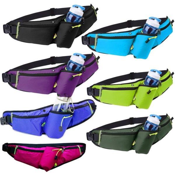 Outdoor Sports Water Bottle Waist Bag Multifunctional Fitness Running Mobile Phone Invisible Waist Bag (Royal Blue) - Image 2
