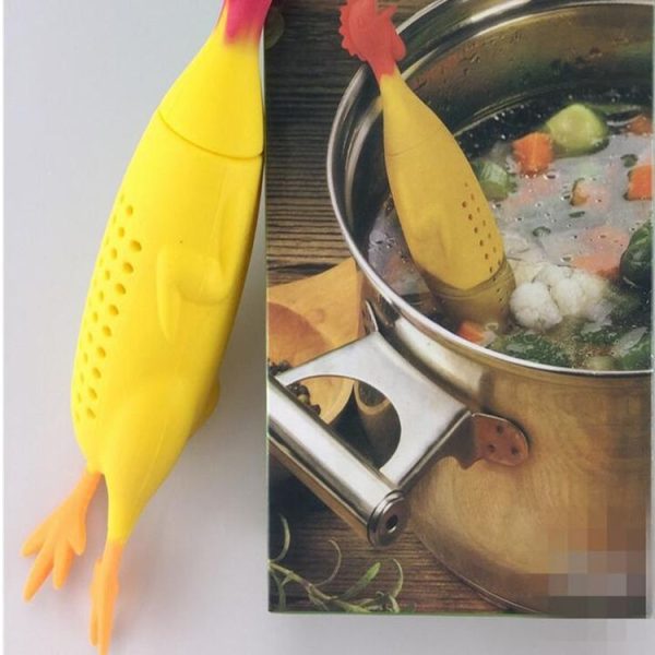 JJ63085 2 PCS Silicone Screaming Chicken Soup Spice Box Creative Kitchen Gadget, Package: Color Box - Image 5