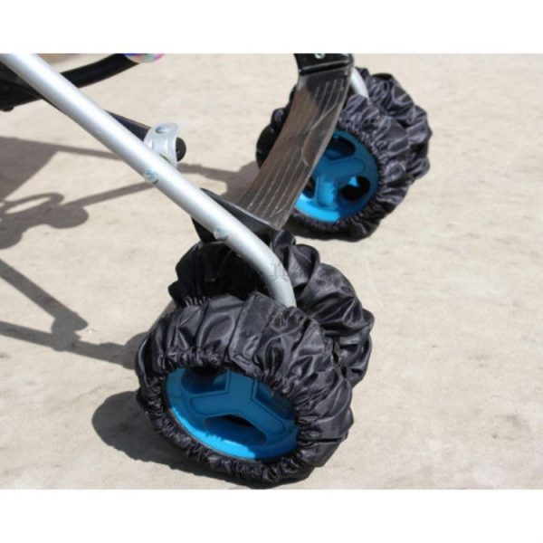Household Dust-proof And Dirty-proof Wheel Cover Baby Wheel Cover, Size: S (Black) - Image 4