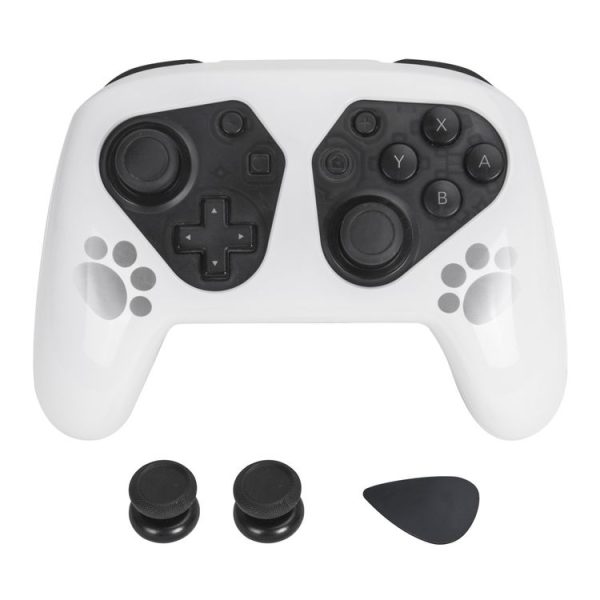 DOBE TNS-1171 Gamepad Protection Set Handle Protective Case + Rocker Cap For Nintendo Switch Pro (White) - Image 5