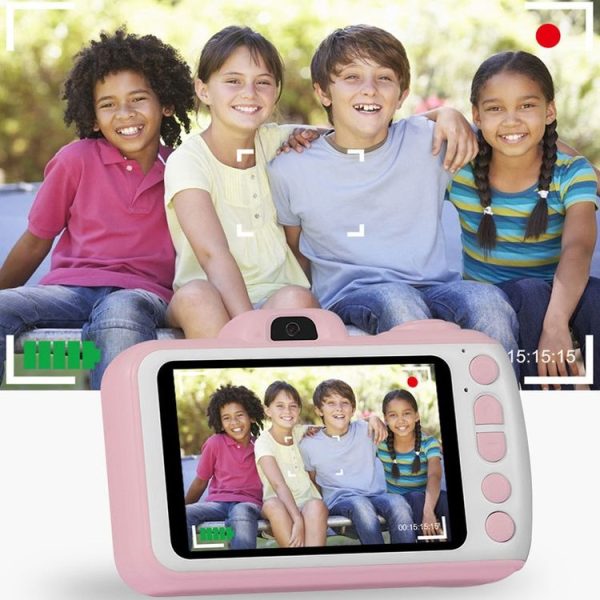 X38 3.5 Inches 4K Smart Digital Children Camera Dual-Camera HD Screen Automatic Focus Camera (Blue) - Image 4