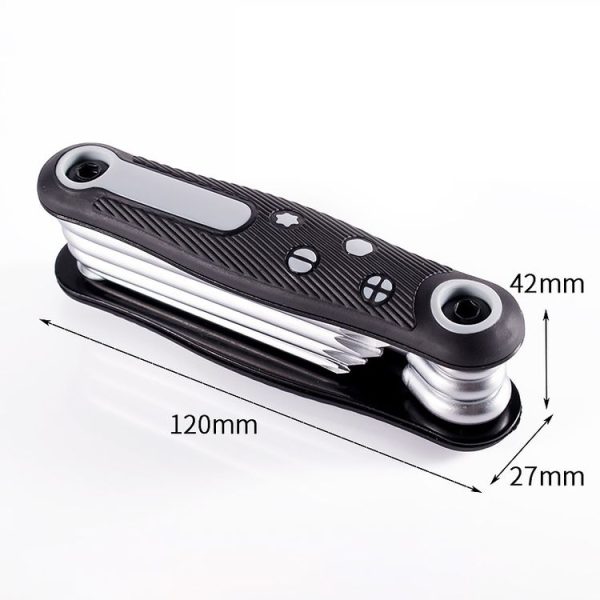 8 In 1 Bicycle Repair Portable Folding Allen Wrench (Torx) - Image 3