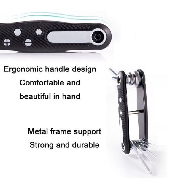 8 In 1 Bicycle Repair Portable Folding Allen Wrench (Torx) - Image 4