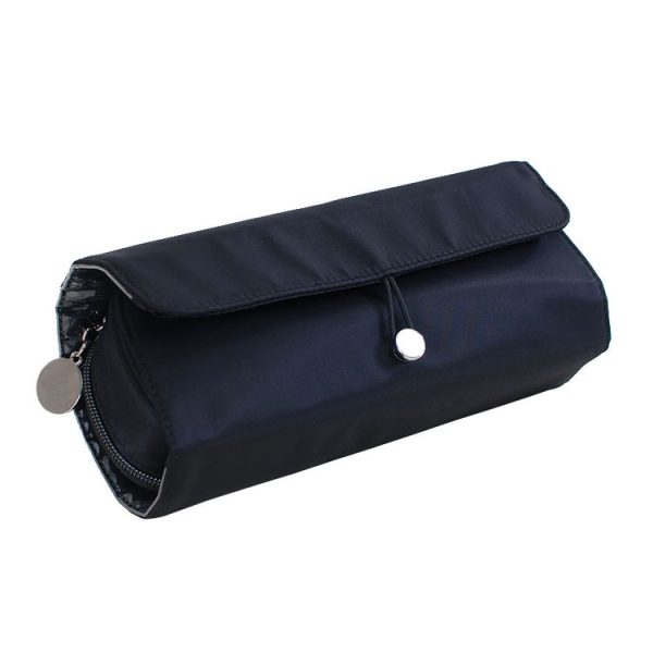 Cosmetic Bag Cosmetic Brush Storage Bag Multifunctional Folding Beauty Makeup Kit (Black) - Image 2
