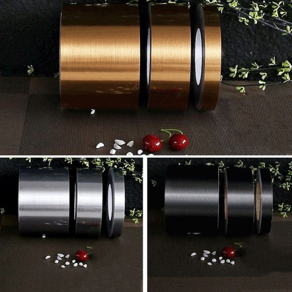 Home Decoration Self-Adhesive Ceiling Beauty Sideline Tile Beauty Seam Sticker, Specification: 1cmx50m (Brushed Gold) - Image 3