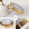 Home Decoration Self-Adhesive Ceiling Beauty Sideline Tile Beauty Seam Sticker, Specification: 10cmx10m (Brushed Gold) - Image 2