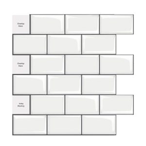 3D Crystal Epoxy Self-Adhesive Wall Sticker Bathroom Simulation Tile Sticker (MT1010)