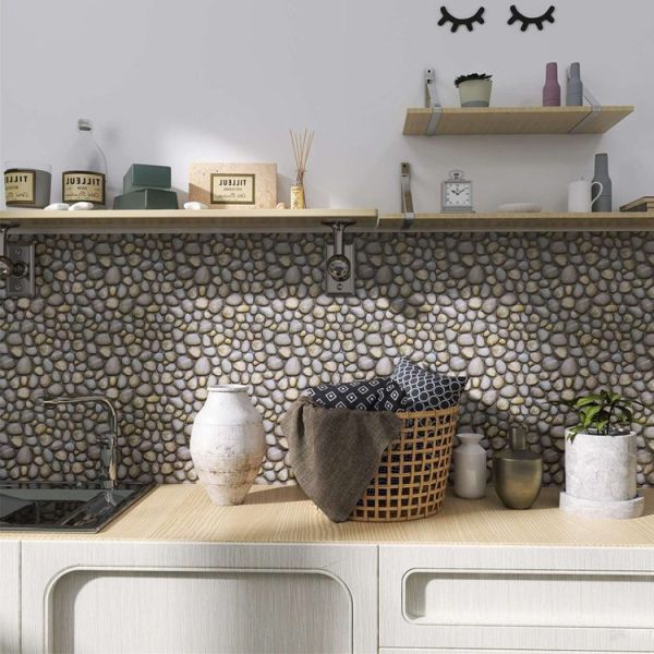 3D Crystal Epoxy Self-Adhesive Wall Sticker Bathroom Simulation Tile Sticker (MT1010) - Image 7