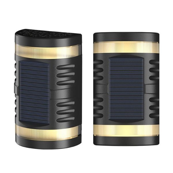 HP-2106 80LM 2 LED Outdoor Solar Automatic Light Sensor Wall Light Garden LED Wall Light (Colorful Light) - Image 2