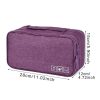 Bra Underwear Drawer Organizers Travel Storage Dividers Socks Briefs Cloth Case Clothing Wardrobe Box Bag (Blue) - Image 2