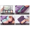 Bra Underwear Drawer Organizers Travel Storage Dividers Socks Briefs Cloth Case Clothing Wardrobe Box Bag (Blue) - Image 4