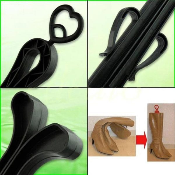 5 PCS Women Boot Rack Two Sides Clip Plastic Support High Top Boot Shaper Stretcher Shoe Hanger Storage Organizer Holder, Random Color Delivery - Image 4