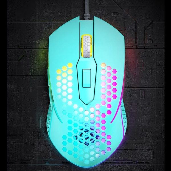 K-Snake X8 6 Keys Wired Luminous Mouse Precise Positioning Gaming Mouse, Cable Length: 1.5m (Green) - Image 2