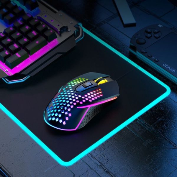 K-Snake X8 6 Keys Wired Luminous Mouse Precise Positioning Gaming Mouse, Cable Length: 1.5m (Green) - Image 3