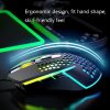 K-Snake X8 6 Keys Wired Luminous Mouse Precise Positioning Gaming Mouse, Cable Length: 1.5m (Green) - Image 4