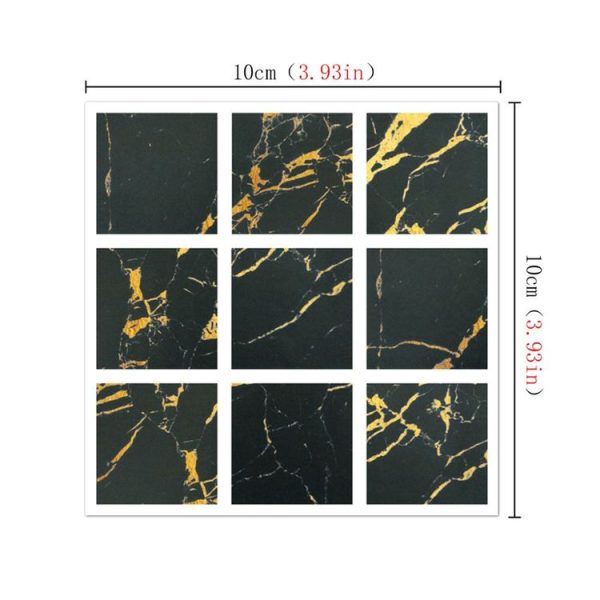 20 PCS / Set Kitchen Stove Oil-Proof Sticker Ceramic Tile Decoration Self-Adhesive Wall Sticker, Specification: Optical Film (MSK005) - Image 3