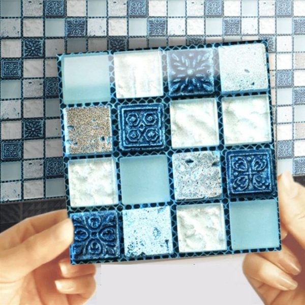 20 PCS / Set Kitchen Stove Oil-Proof Sticker Ceramic Tile Decoration Self-Adhesive Wall Sticker, Specification: Optical Film (MSK005) - Image 4