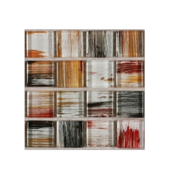 20 PCS / Set Kitchen Stove Oil-Proof Sticker Ceramic Tile Decoration Self-Adhesive Wall Sticker, Specification: Crystal Film (MSK006)