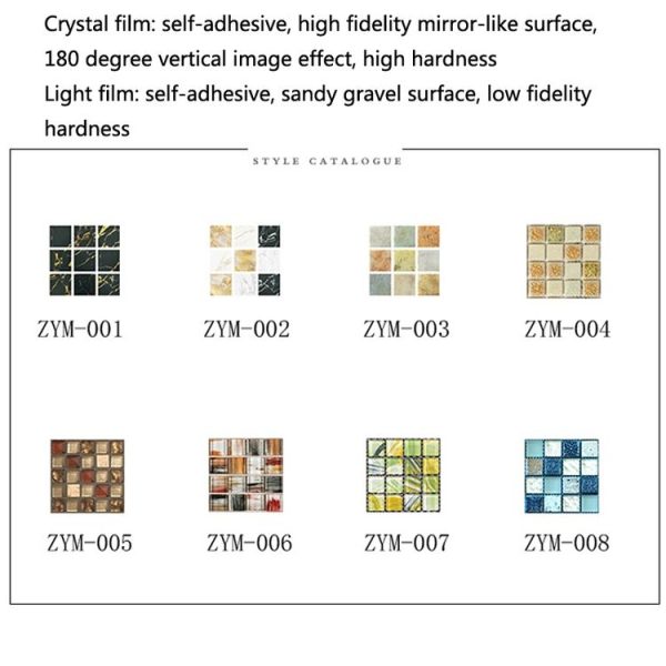 20 PCS / Set Kitchen Stove Oil-Proof Sticker Ceramic Tile Decoration Self-Adhesive Wall Sticker, Specification: Crystal Film (MSK006) - Image 2