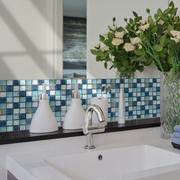 20 PCS / Set Kitchen Stove Oil-Proof Sticker Ceramic Tile Decoration Self-Adhesive Wall Sticker, Specification: Crystal Film (MSK006) - Image 6
