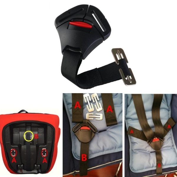 CA-00200 Universal Car Child Safety Seat Accessories Standard Five-Point Snap-Clad With Lock Buckle ISOFIX Interface - Image 7