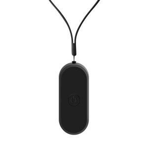 EP206 Hanging Neck Negative Ion Necklace Air Purifier (Black)