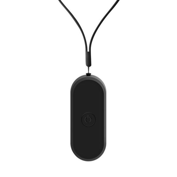 EP206 Hanging Neck Negative Ion Necklace Air Purifier (Black)