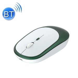 M030 4 Keys 1600DPI Laptop Office Mute Mouse, Style: Bluetooth (Ink Green)