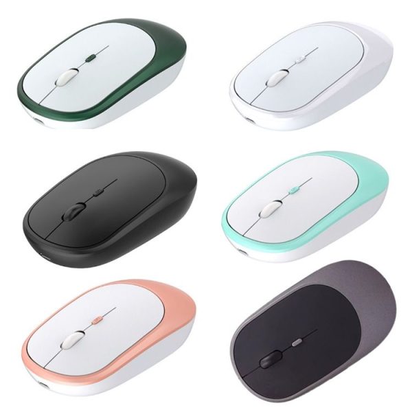 M030 4 Keys 1600DPI Laptop Office Mute Mouse, Style: Bluetooth (Gray) - Image 2