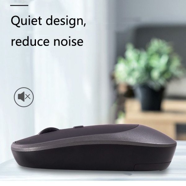 M030 4 Keys 1600DPI Laptop Office Mute Mouse, Style: Bluetooth (Gray) - Image 6