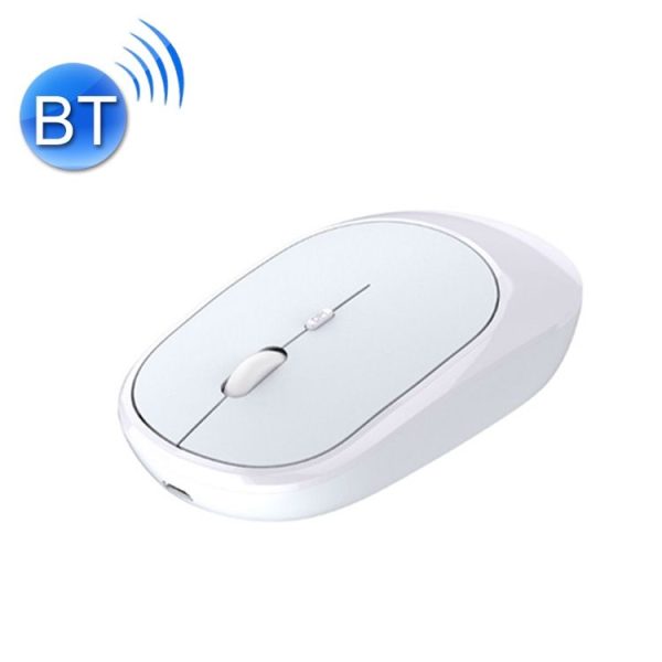 M030 4 Keys 1600DPI Laptop Office Mute Mouse, Style: Bluetooth (White)