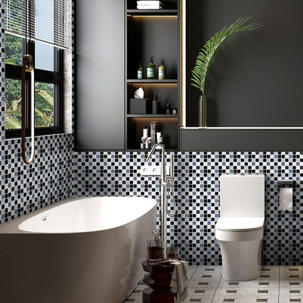 20 PCS / Set 3D Wall Stickers Bathroom Kitchen Waterproof And Oil-Proof Self-Adhesive Wallpaper Tile Stickers (MSK-011) - Image 6