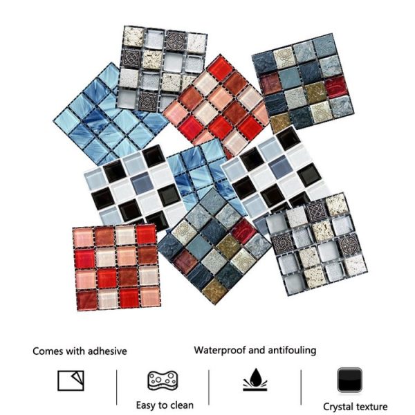 20 PCS / Set 3D Wall Stickers Bathroom Kitchen Waterproof And Oil-Proof Self-Adhesive Wallpaper Tile Stickers (MSK-011) - Image 7