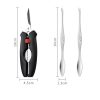 Crab Tool 304 Stainless Steel Crab Fork Crab Scissors Crab Needle, Style: 2 Fork 1 Knife 1 Box - Image 2