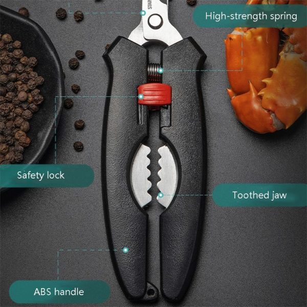 Crab Tool 304 Stainless Steel Crab Fork Crab Scissors Crab Needle, Style: 2 Fork 1 Knife 1 Box - Image 5