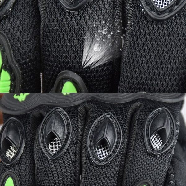 GHOST RACING GR-ST04 Motorcycle Gloves Anti-Fall Full Finger Riding Touch Gloves, Size: M (Green) - Image 4