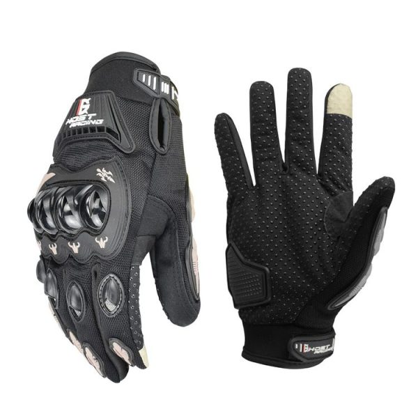 GHOST RACING GR-ST04 Motorcycle Gloves Anti-Fall Full Finger Riding Touch Gloves, Size: XL (Gray)