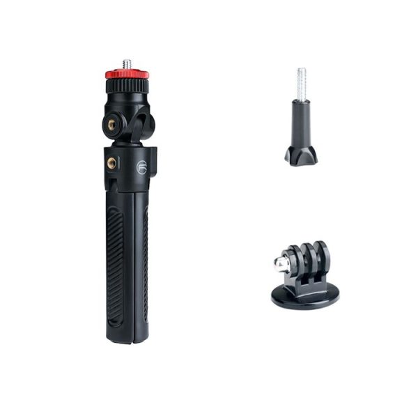 RCSTQ Action Camera Extension Pole Tripod Selfie Stick for GoPro Hero11 Black / HERO10 Black / HERO9 Black / HERO8 / HERO7 / 6 / 5 / 5 Session / 4 Session / 4 / 3+ / 3 / 2 / 1, Insta360 ONE R, DJI Osmo Action and Other Action Cameras (Black)